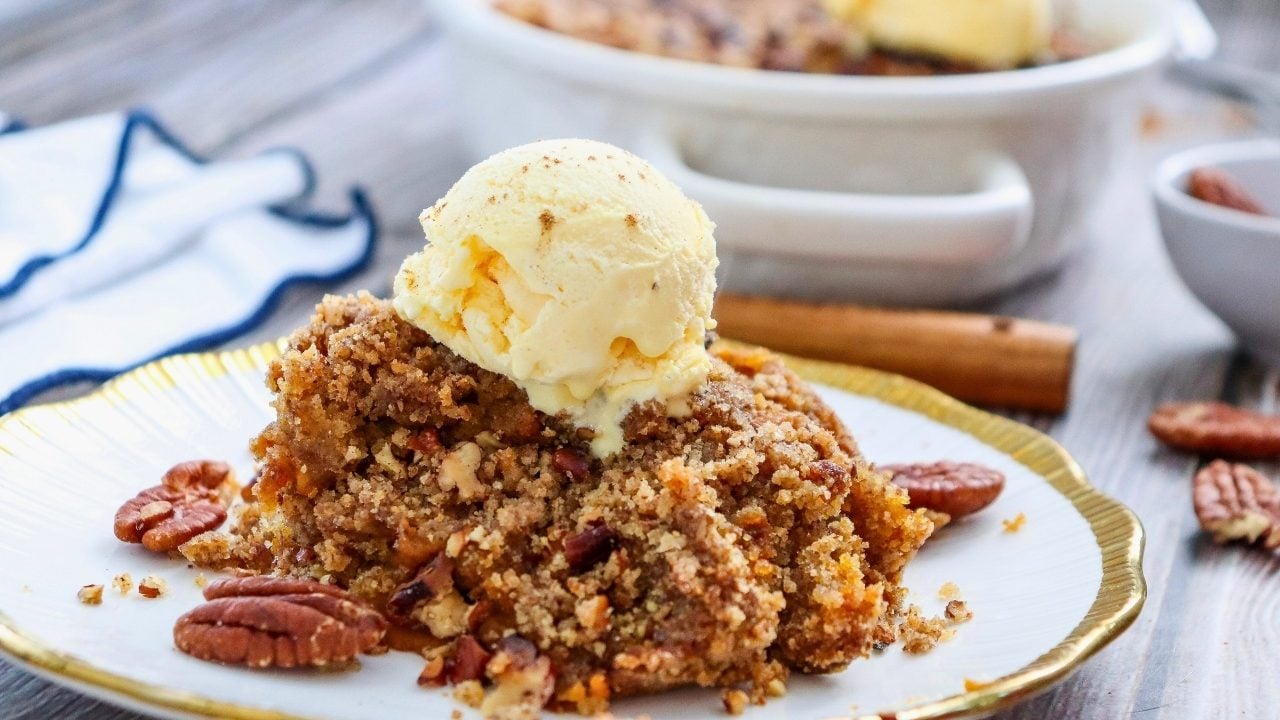 The Pumpkin Pie Dump Cake Everyone’s Craving This Fall (Vegan, Gluten-Free & Sugar-Free)