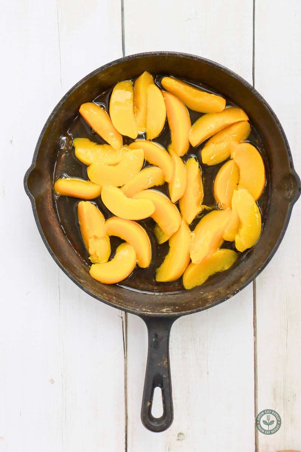 Skillet Peach Dump Cake 10