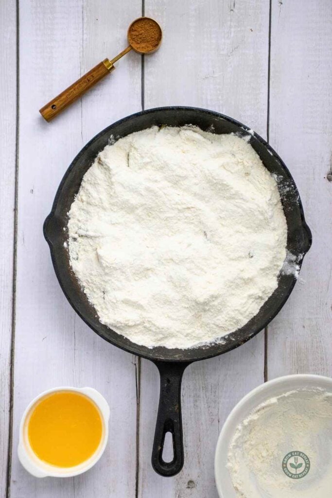 Skillet Peach Dump Cake 11