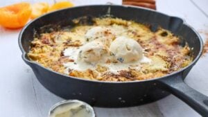 Skillet Peach Dump Cake 2