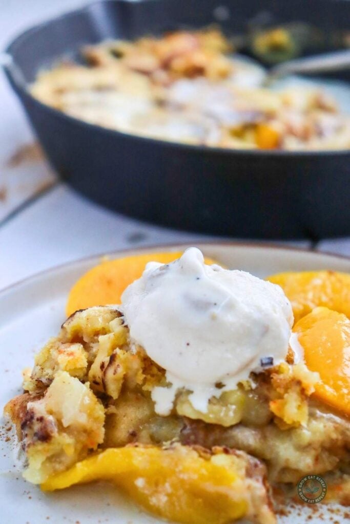 Skillet Peach Dump Cake 7